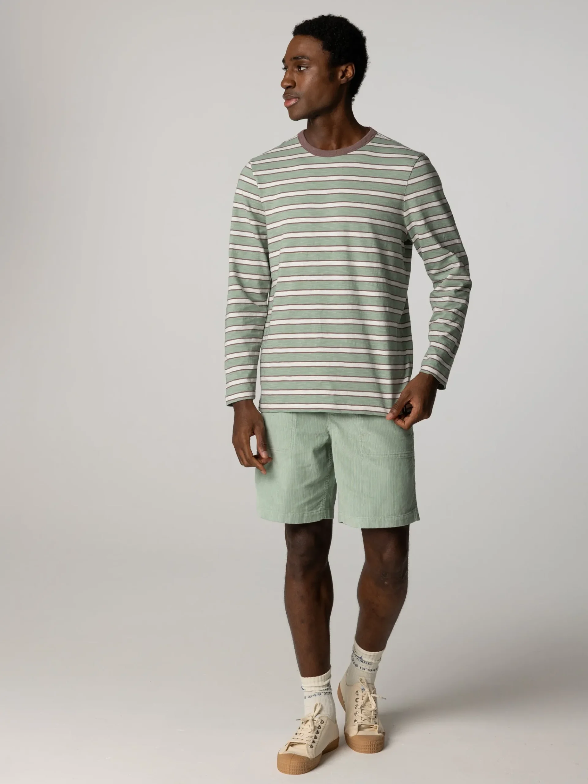 Men's Channel Stripe Long Sleeve T-Shirt