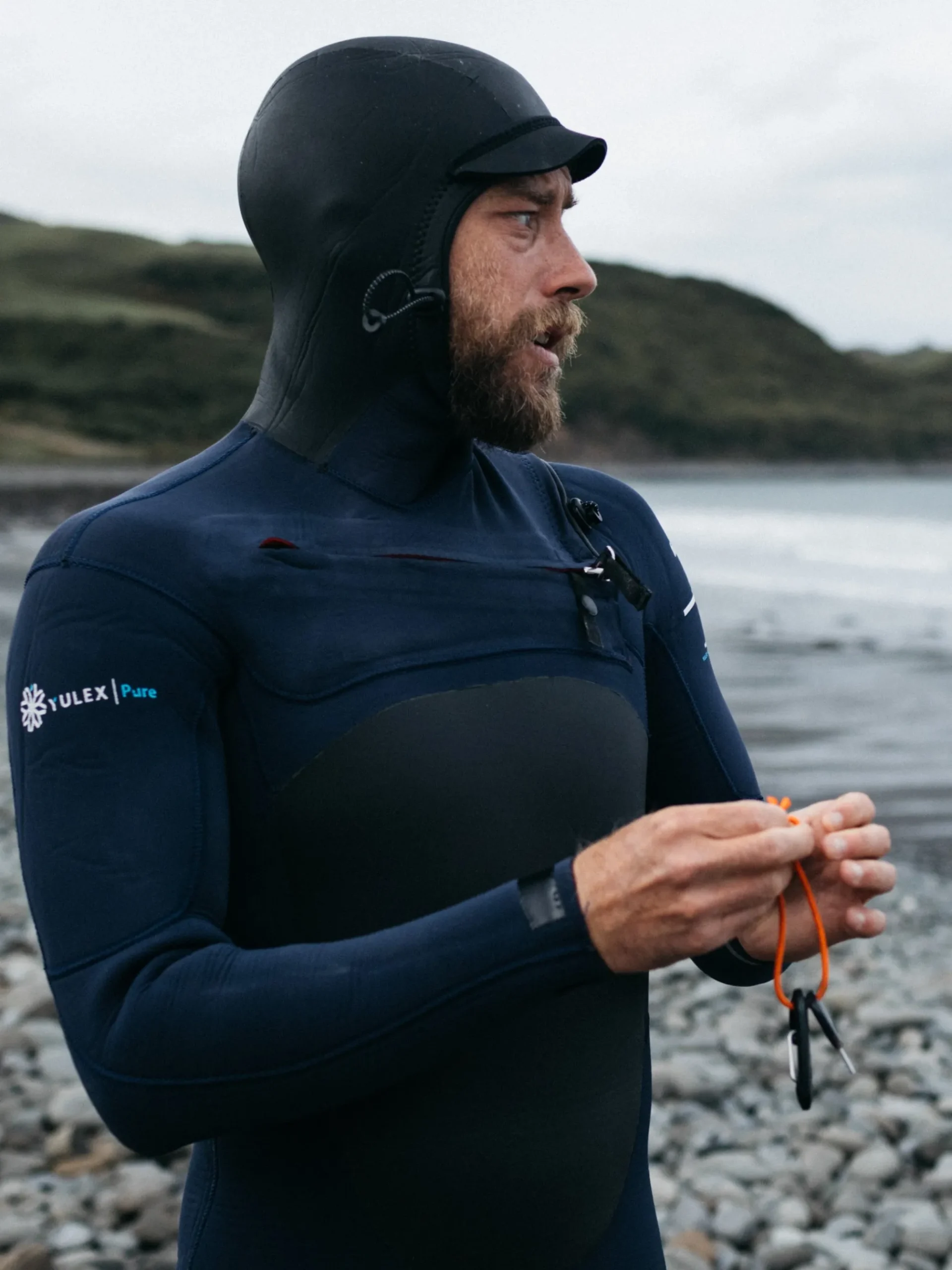 Men's Nieuwland 5.5/4.5mm Yulex® Chest Zip Hooded Wetsuit