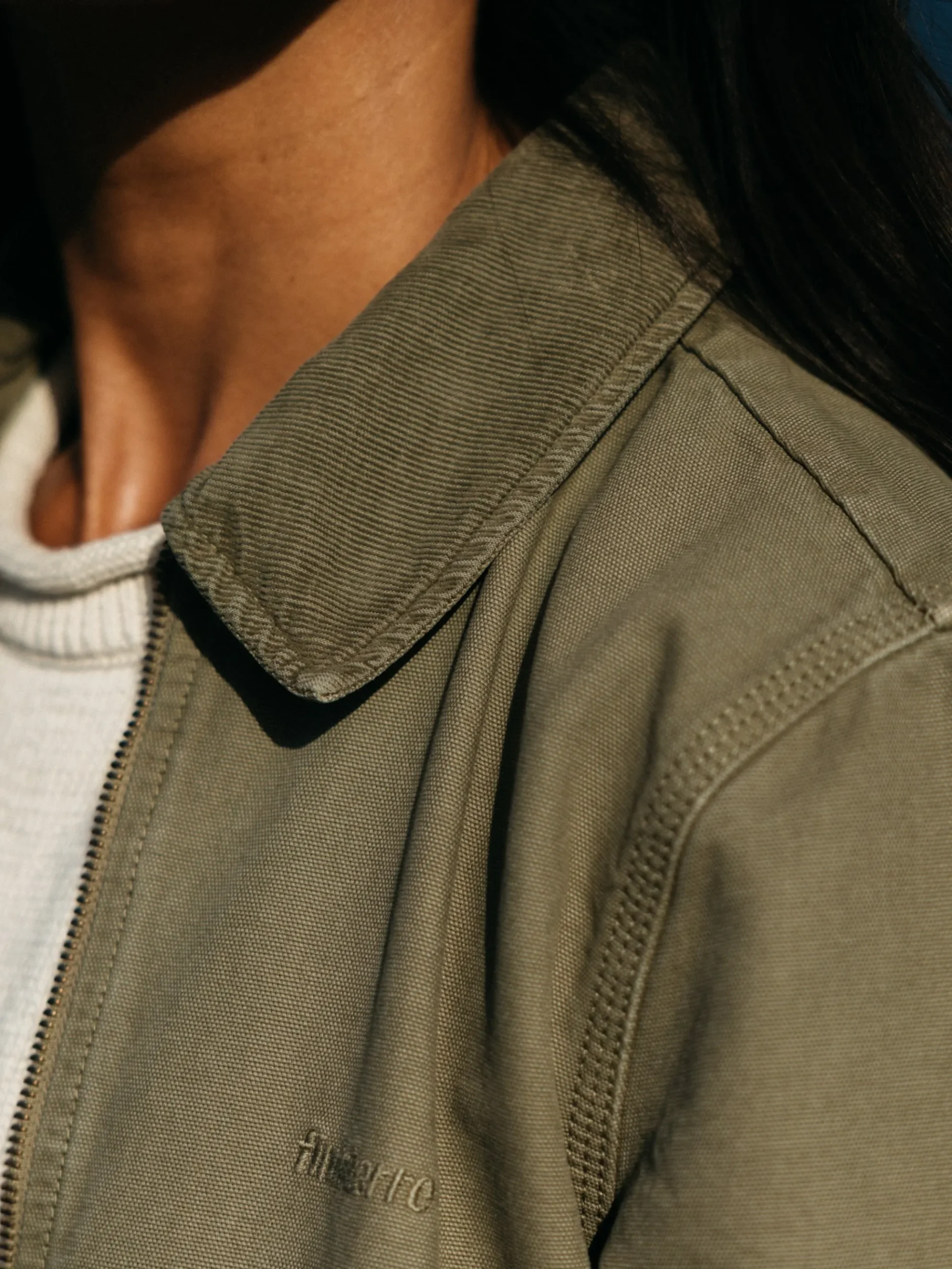 Women's Beau Canvas Zip Up Jacket