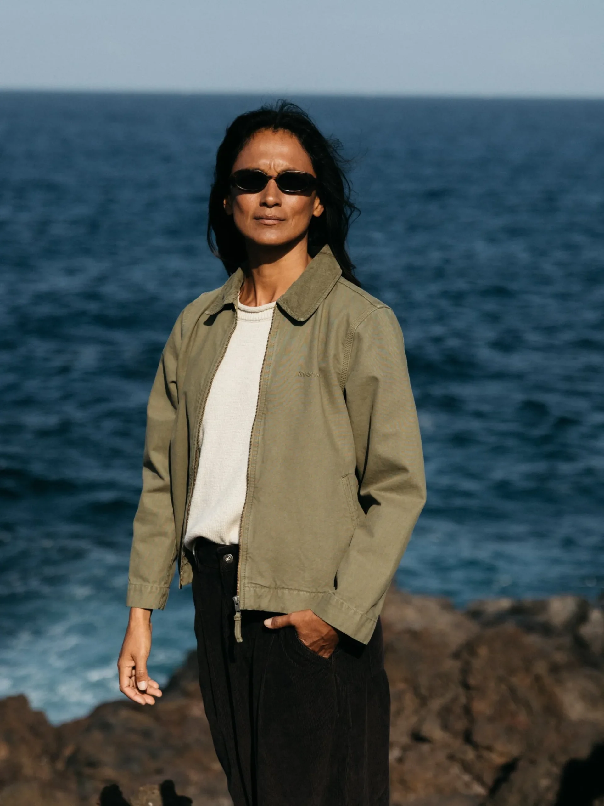 Women's Beau Canvas Zip Up Jacket