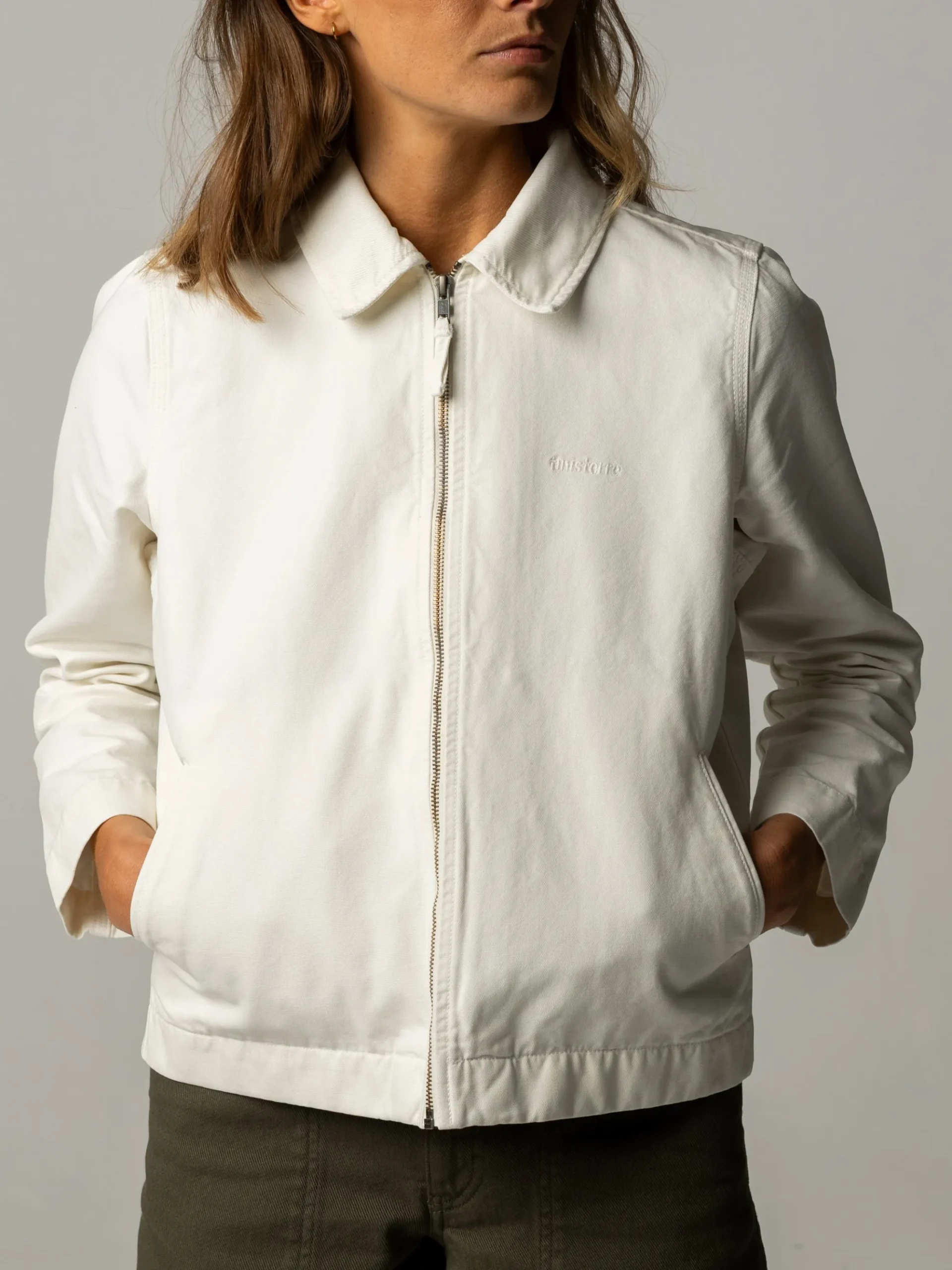 Women's Beau Canvas Zip Up Jacket