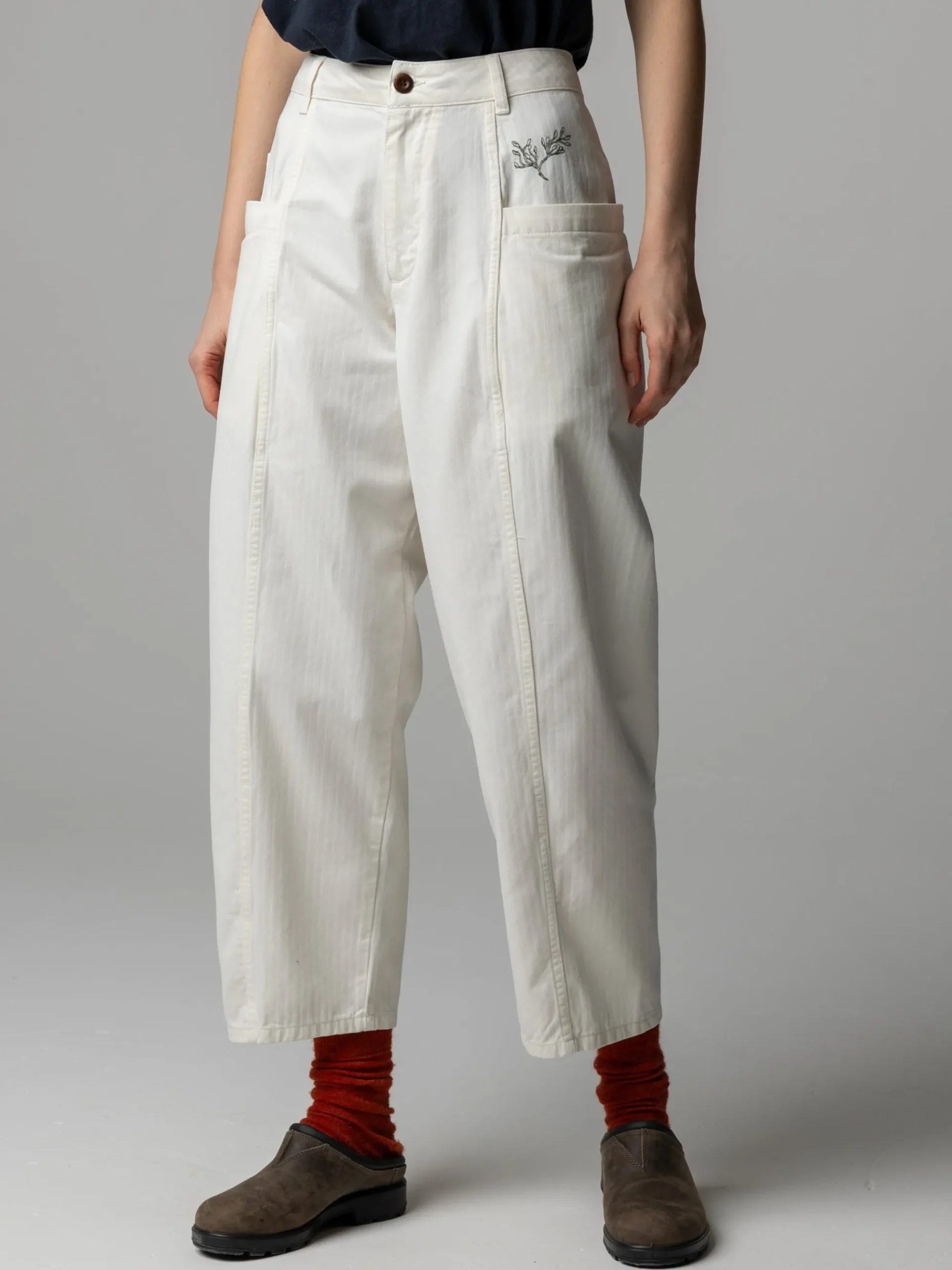 Women's Floral Marine Croft Workwear Barrel Trouser