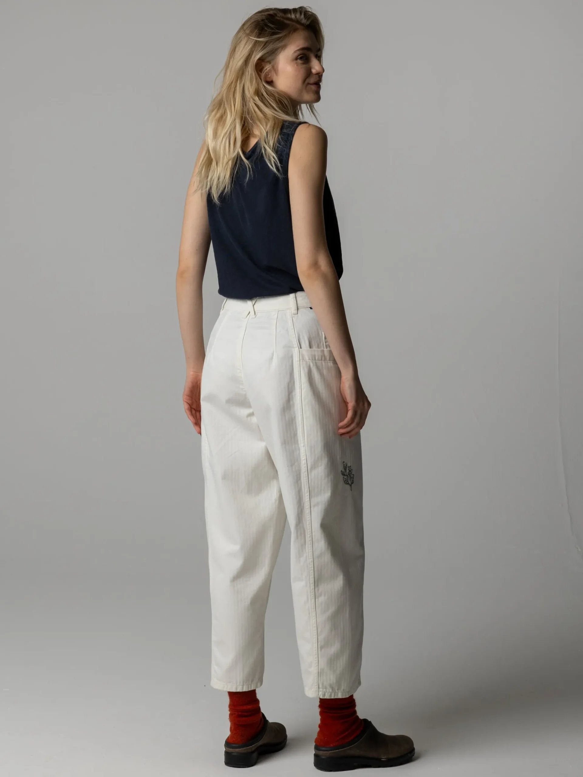 Women's Floral Marine Croft Workwear Barrel Trouser
