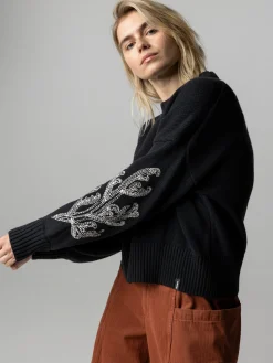 Women's Floral Marine Jumper