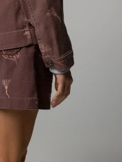 Women's Floral Marine Yarrel Printed Jacket