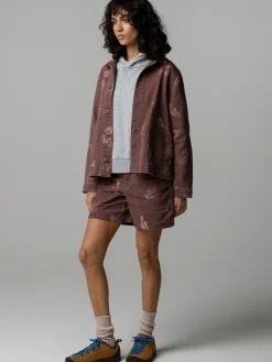 Women's Floral Marine Yarrel Printed Jacket