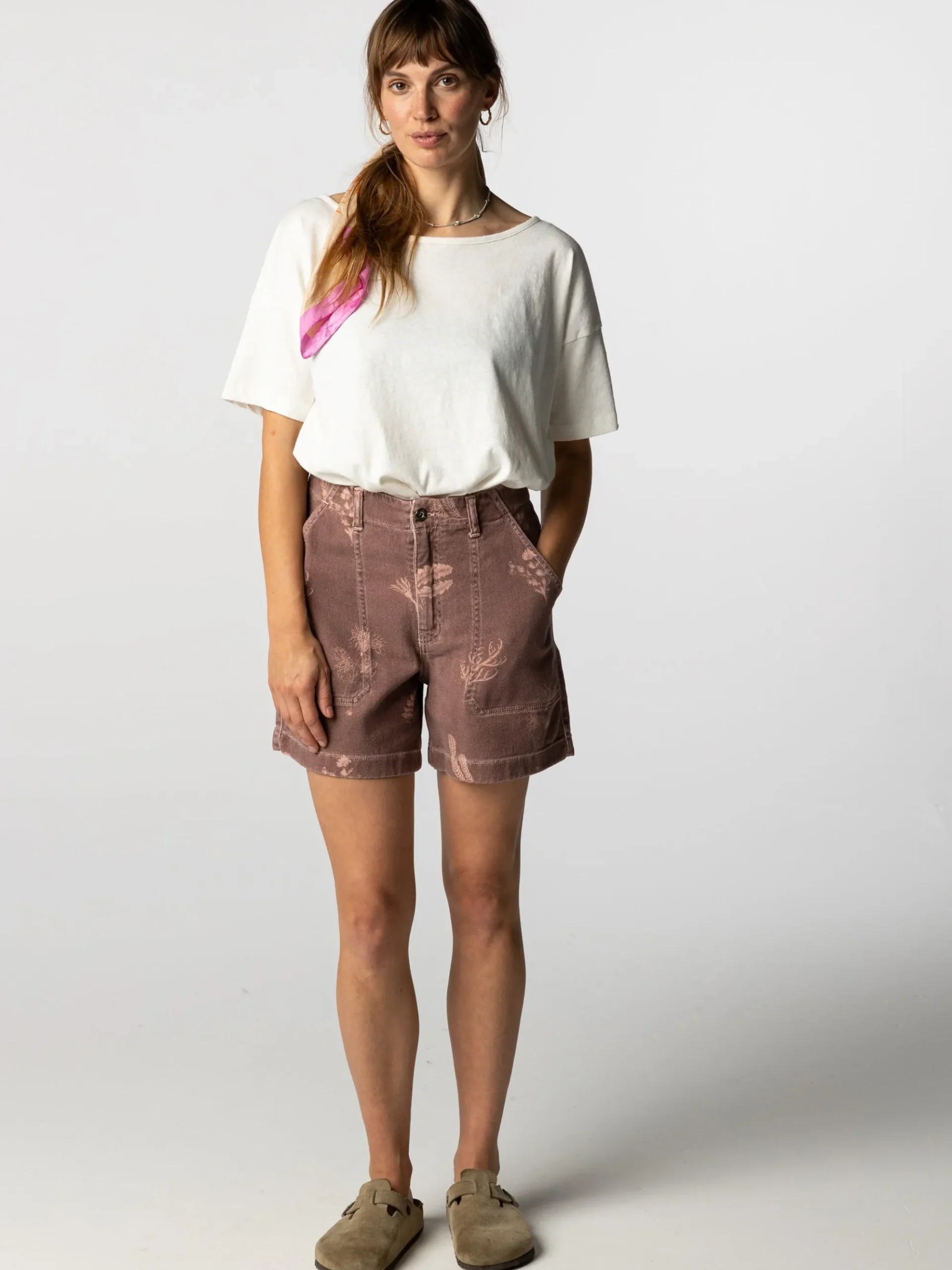 Women's Floral Marine Yarrel Printed Short