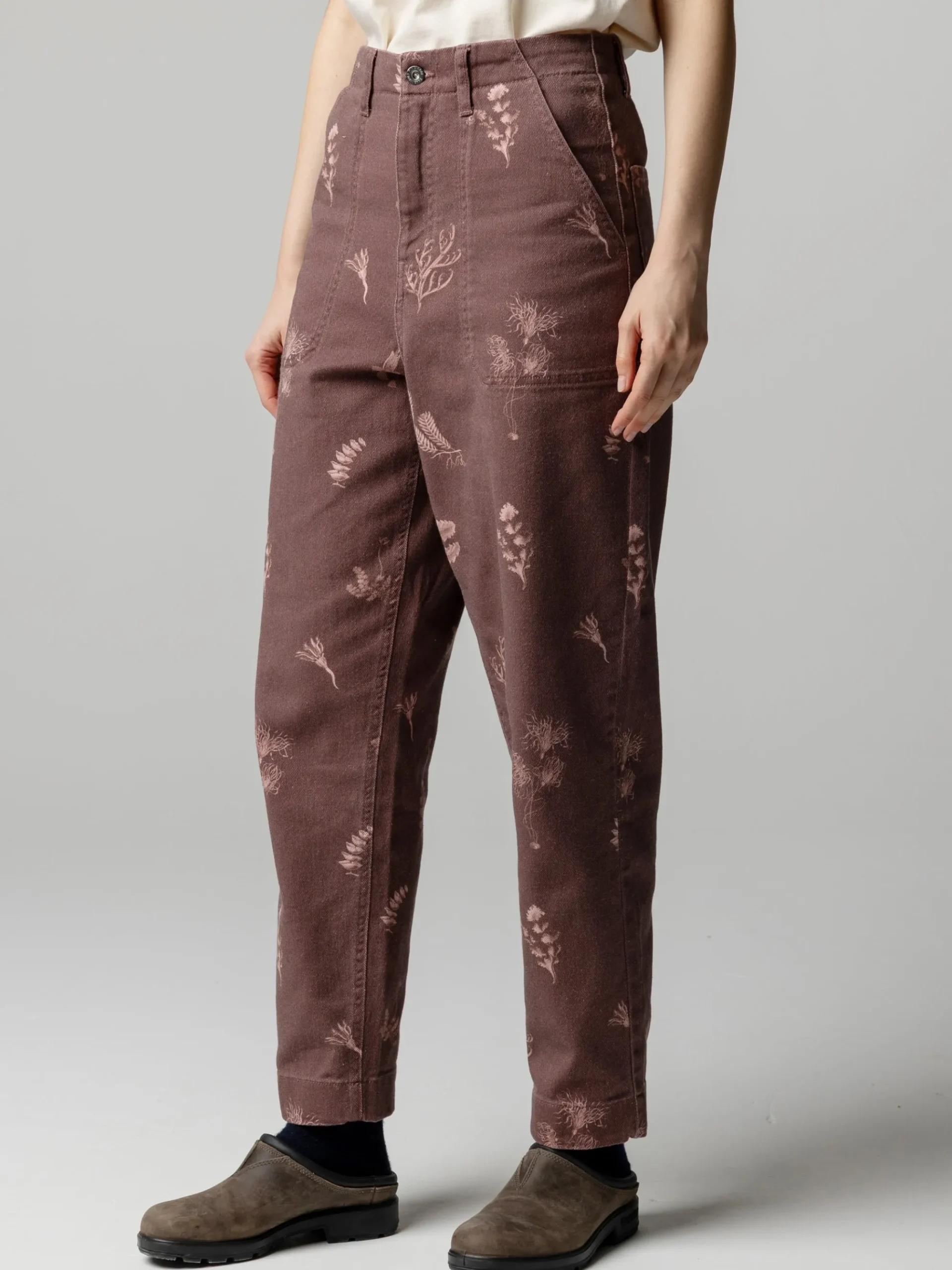 Women's Floral Marine Yarrel Printed Trouser