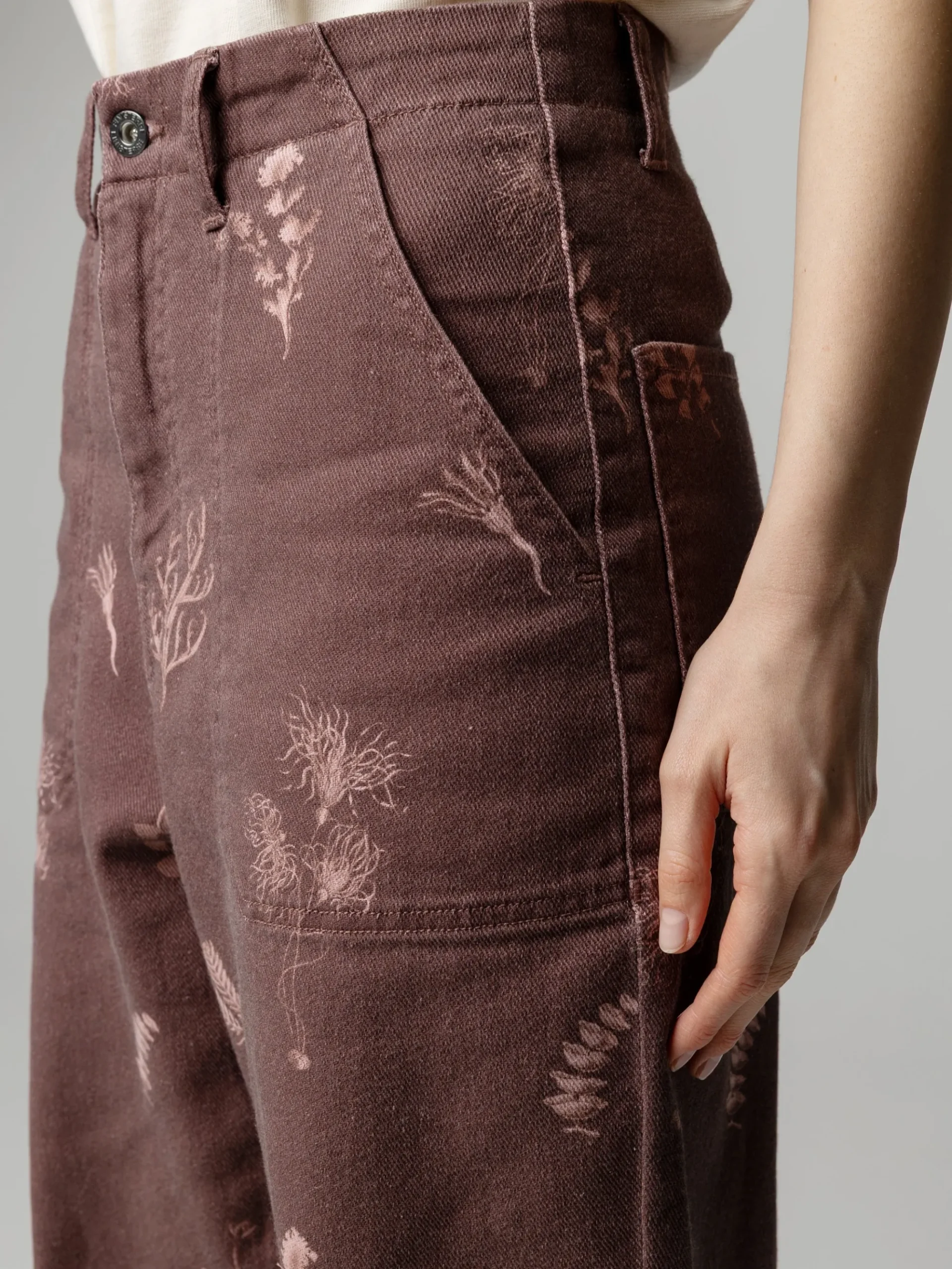 Women's Floral Marine Yarrel Printed Trouser