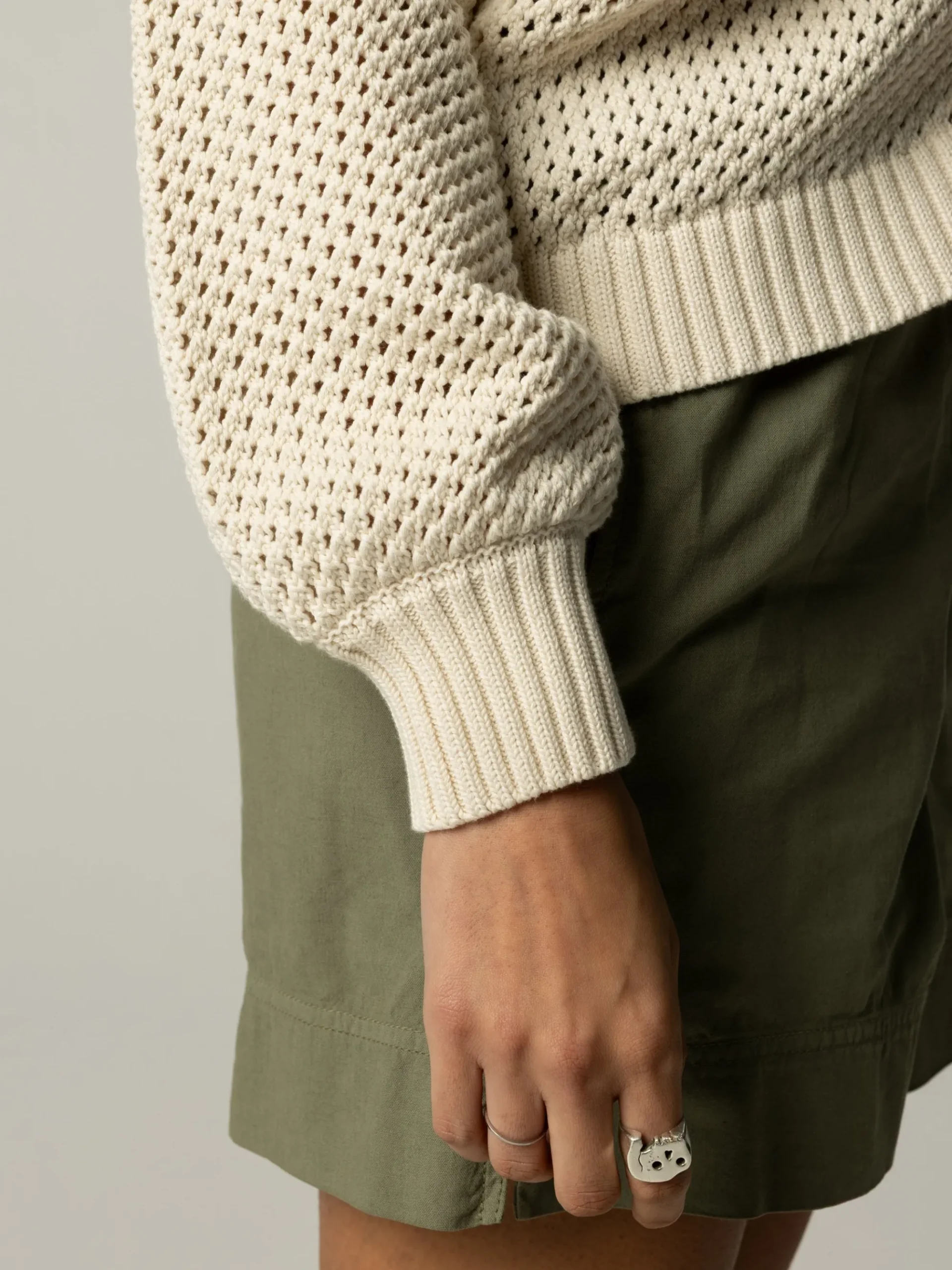 Women's Pol Open Stitch Cardigan