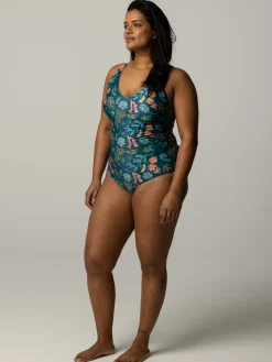 Women's Senara V-Neck Printed Swimsuit
